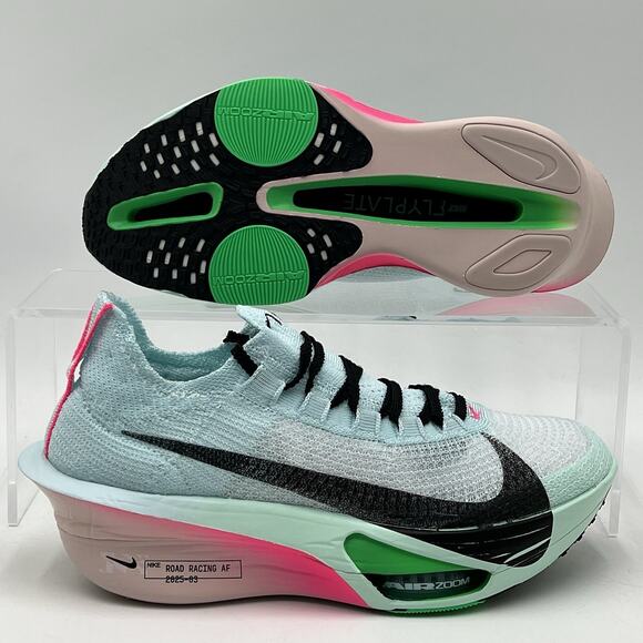 Mens Size 11.5 Nike Air Zoom Alphafly NEXT% 3 Glacier Blue Mint Foam FD8311 400